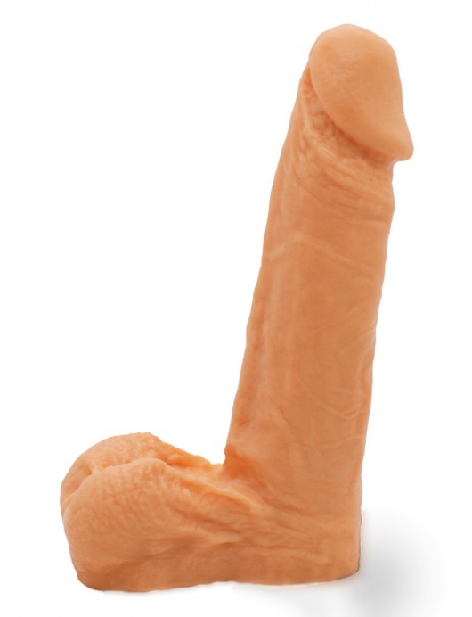 Реалистичный фаллоимитатор с мошонкой на трусиках Харнесс - 16,5 см. - LOVETOY (А-Полимер) - купить с доставкой в Вологде