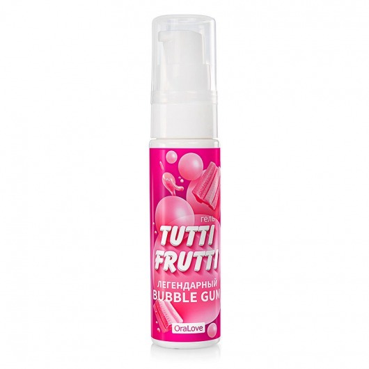 Интимный гель на водной основе Tutti-Frutti Bubble Gum - 30 гр. - Биоритм - купить с доставкой в Вологде