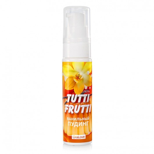 Интимный гель на водной основе Tutti-Frutti  Ванильный пудинг  - 30 гр. - Биоритм - купить с доставкой в Вологде