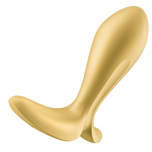 Золотистый анальный вибростимулятор Intensity Plug - Satisfyer - в Вологде купить с доставкой