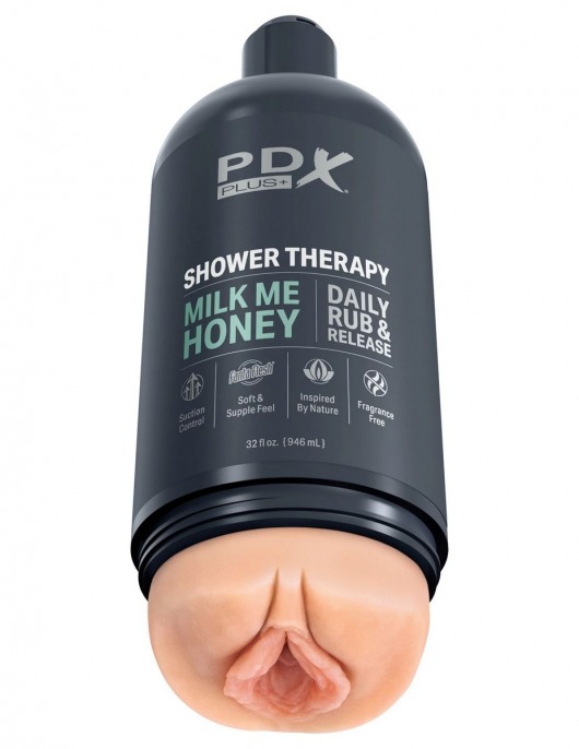 Телесный мастурбатор-вагина Shower Therapy Milk Me Honey - Pipedream - в Вологде купить с доставкой