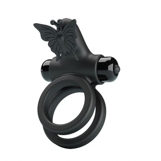 Черное эрекционное виброкольцо Passionate Ring IX - Baile - в Вологде купить с доставкой