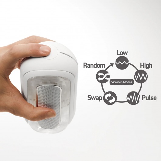 Белый мастурбатор Tenga Flip Zero Gravity с вибрацией - Tenga - в Вологде купить с доставкой