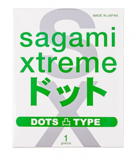 Презерватив Sagami Xtreme Type-E с точками - 1 шт. - Sagami - купить с доставкой в Вологде
