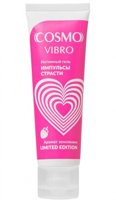 Возбуждающий гель на водно-силиконовой основе Cosmo Vibro с ароматом земляники - 50 гр. - Биоритм - купить с доставкой в Вологде