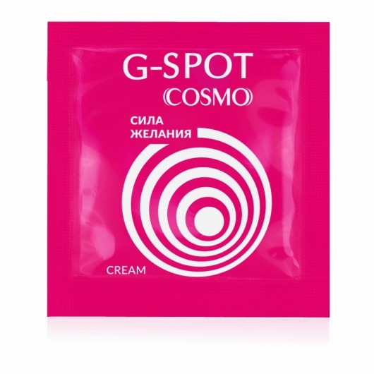 Стимулирующий интимный крем для женщин Cosmo G-spot - 2 гр. - Биоритм - купить с доставкой в Вологде