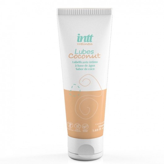 Лубрикант на водной основе Lubes Coconut с ароматом кокоса - 50 гр. - INTT - купить с доставкой в Вологде