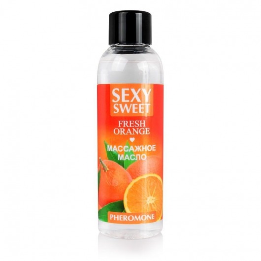Массажное масло Sexy Sweet Fresh Orange с ароматом апельсина и феромонами - 75 мл. - Биоритм - купить с доставкой в Вологде