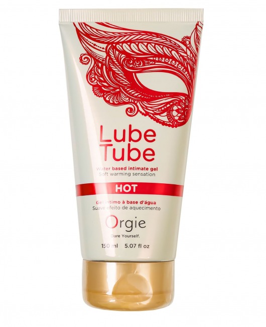 Интимный гель на водной основе Lube Tube Hot с разогревающим эффектом - 150 мл. - ORGIE - купить с доставкой в Вологде