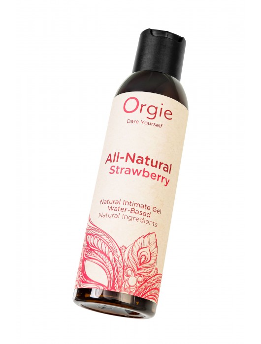 Интимный гель на водной основе All-Natural Strawberry с ароматом клубники - 150 мл. - ORGIE - купить с доставкой в Вологде