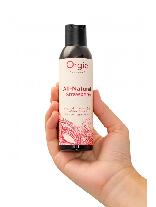 Интимный гель на водной основе All-Natural Strawberry с ароматом клубники - 150 мл. - ORGIE - купить с доставкой в Вологде