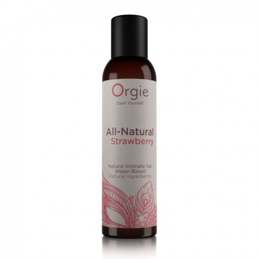 Интимный гель на водной основе All-Natural Strawberry с ароматом клубники - 150 мл. - ORGIE - купить с доставкой в Вологде
