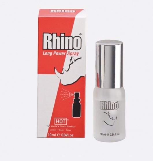 Пролонгирующий спрей для мужчин Rhino - 10 мл. - HOT - купить с доставкой в Вологде