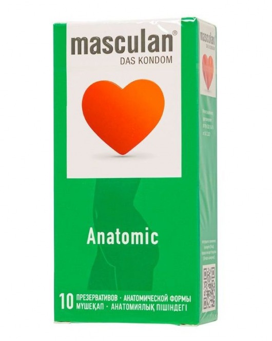 Презервативы анатомической формы Masculan Anatomic - 10 шт. - Masculan - купить с доставкой в Вологде