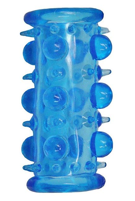Голубая насадка с шипами и шишечками LUST CLUSTER - Dream Toys - в Вологде купить с доставкой