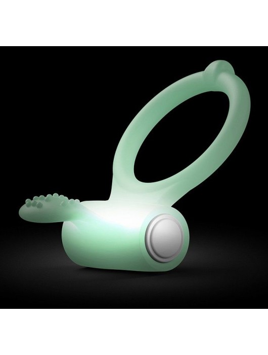 Светящееся в темноте эрекционное виброкольцо Power Clit - Dorcel - в Вологде купить с доставкой