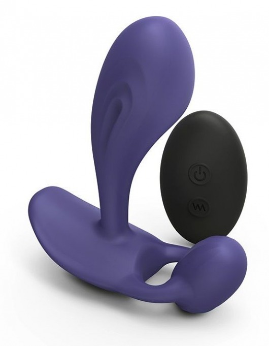 Темно-синий вибромассажер Witty P G Vibrator with Remote Control - Love to Love - в Вологде купить с доставкой