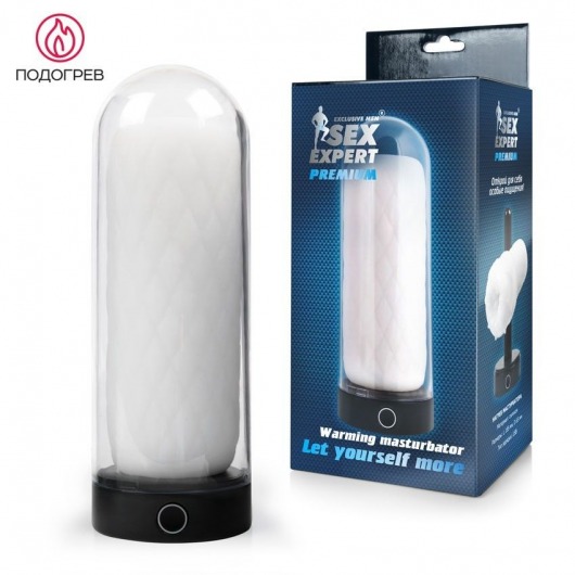 Оригинальный мастурбатор в колбе с нагревом - Sex Expert - в Вологде купить с доставкой