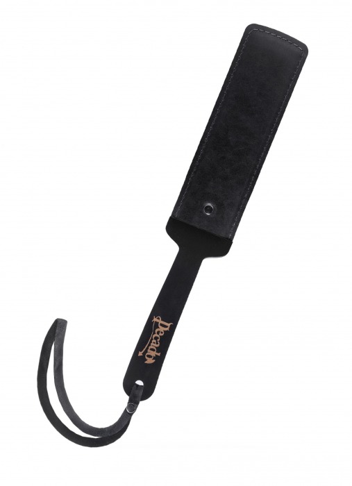 Черный кожаный пэддл - 37 см. - Pecado - купить с доставкой в Вологде