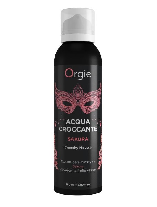 Хрустящая пенка для массажа Orgie Acqua Croccante Sakura с ароматом сакуры - 150 мл. - ORGIE - купить с доставкой в Вологде