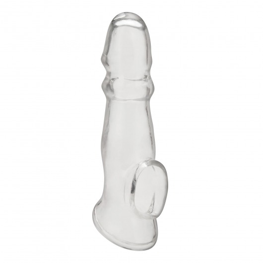 Прозрачная насадка для пениса Girthy Penis Enhancing Sleeve Extension - 17,1 см. - BlueLine - в Вологде купить с доставкой