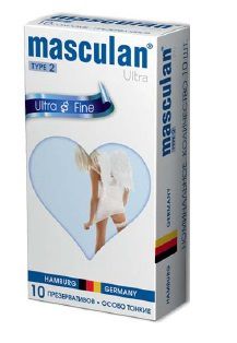 Ультратонкие презервативы Masculan Ultra Fine с обильной смазкой - 10 шт. - Masculan - купить с доставкой в Вологде