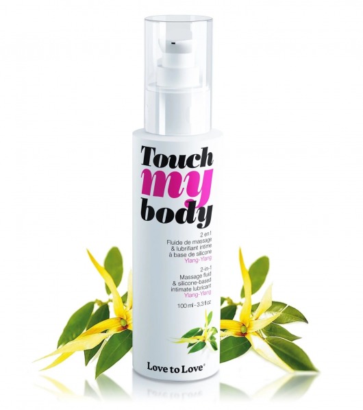 Силиконовый лубрикант 2-в-1 Touch My Body с ароматом иланг-иланга - 100 мл. - Love to Love - купить с доставкой в Вологде