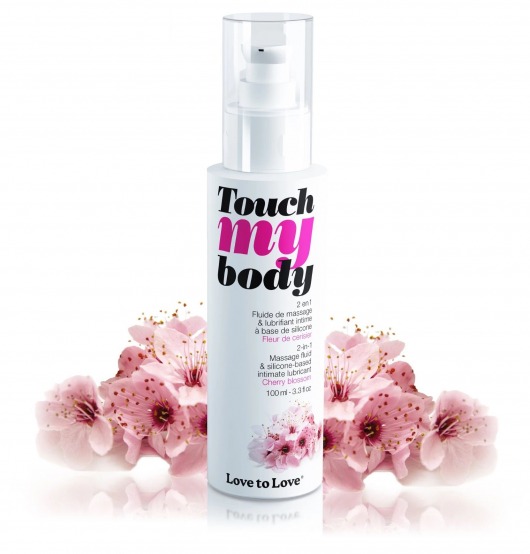 Силиконовый лубрикант 2-в-1 Touch My Body с ароматом вишнёвого цвета - 100 мл. - Love to Love - купить с доставкой в Вологде