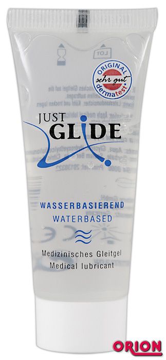 Вагинальная смазка на водной основе JUSTGLIDE - 20 мл. - Orion - купить с доставкой в Вологде