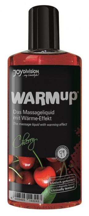 Разогревающее масло WARMup Cherry - 150 мл. - Joy Division - купить с доставкой в Вологде
