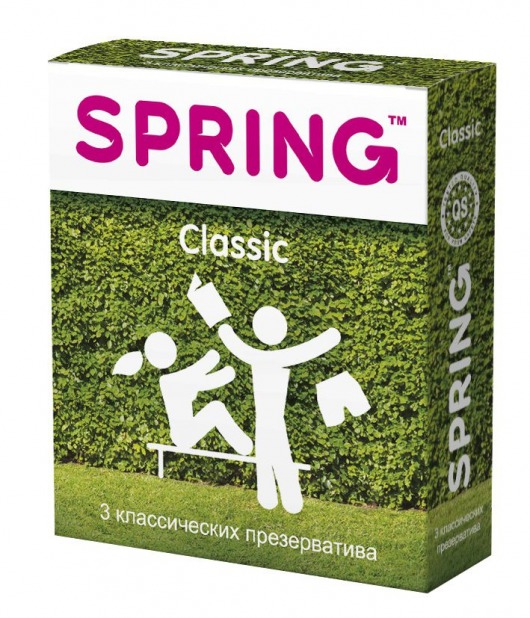 Классические презервативы SPRING CLASSIC - 3 шт. - SPRING - купить с доставкой в Вологде