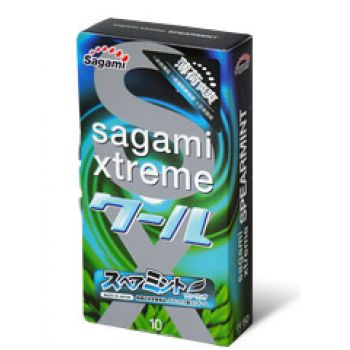 Презервативы Sagami Xtreme Mint с ароматом мяты - 10 шт. - Sagami - купить с доставкой в Вологде