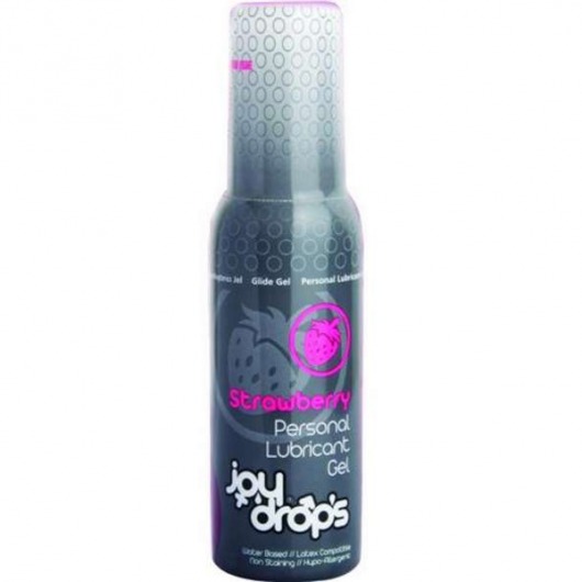 Смазка на водной основе со вкусом клубники JoyDrops Strawberry - 100 мл. - JoyDrops - купить с доставкой в Вологде