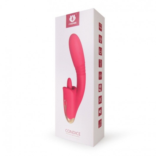 Фиолетовый вибромассажер Condice - 20,3 см. - S-HANDE