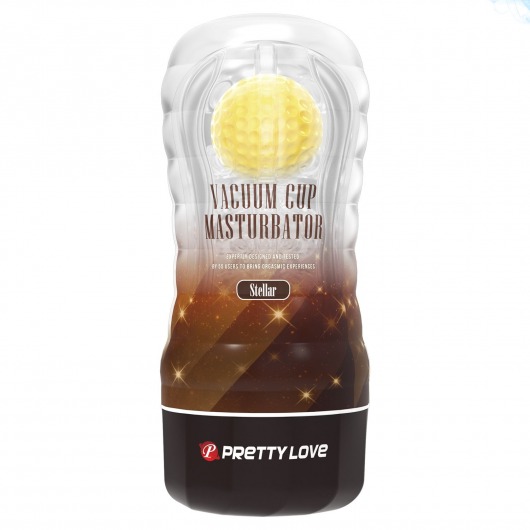 Прозрачный текстурированный мастурбатор Vacuum Cup Masturbator Stellar - Baile - в Вологде купить с доставкой
