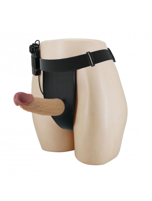 Полый вибрострапон на регулируемых трусиках Draven - 17,5 см. - Baile - купить с доставкой в Вологде