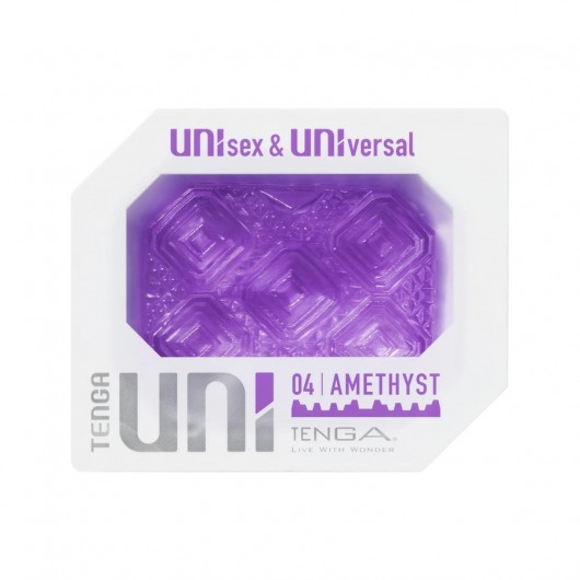Фиолетовый мастурбатор-стимулятор Tenga Uni Amethyst - Tenga - в Вологде купить с доставкой