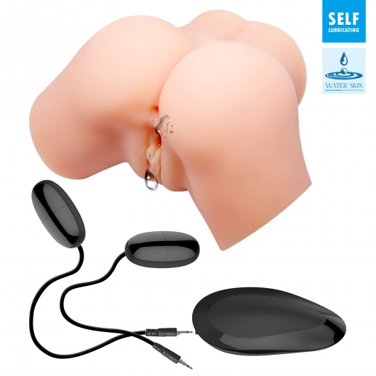 Телесный мастурбатор-полуторс с вибрацией Samantha - Baile - в Вологде купить с доставкой