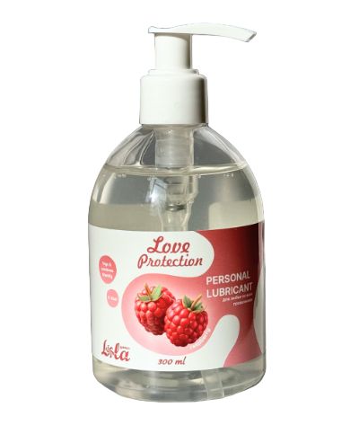 Лубрикант на водной основе Love Protection Raspberry с ароматом малины - 300 мл. - Lola Games - купить с доставкой в Вологде
