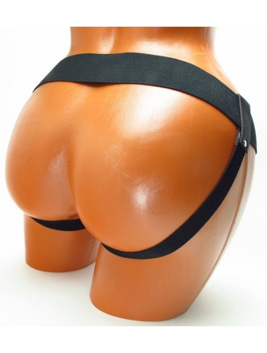 Трусики для страпона коричневого цвета - БДСМ Арсенал - купить с доставкой в Вологде