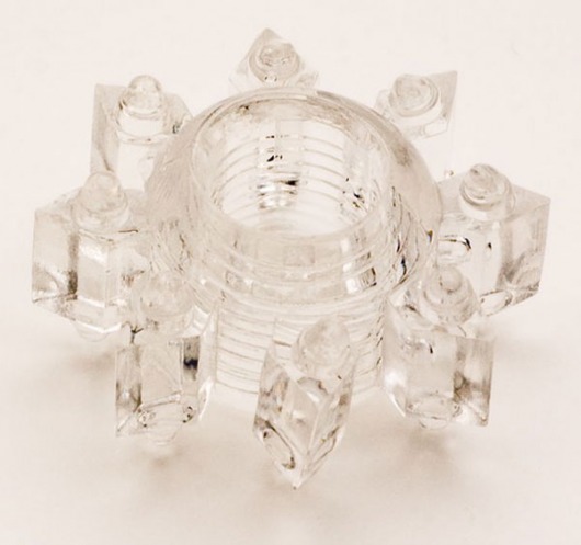 Прозрачное гелевое эрекционное кольцо-звезда - Toyfa Basic - в Вологде купить с доставкой