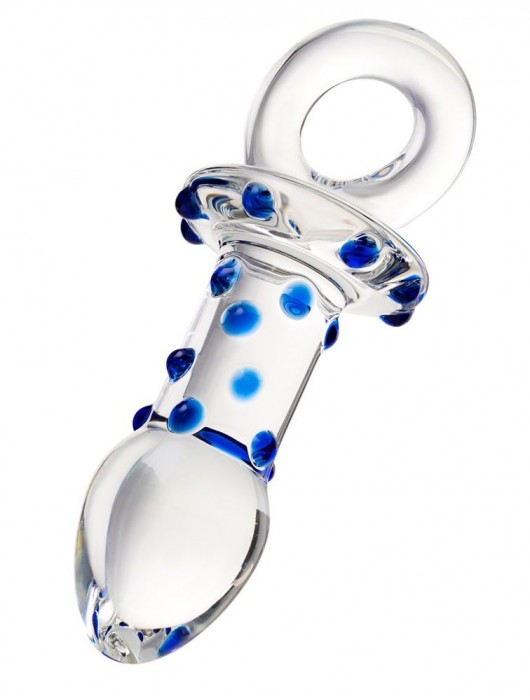 Стеклянная прозрачная втулка с кольцом - 13,5 см. - Sexus