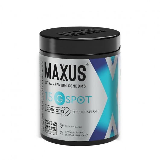 Гладкие презервативы Maxus G spot с двойной спиралью - 15 шт. - Maxus - купить с доставкой в Вологде