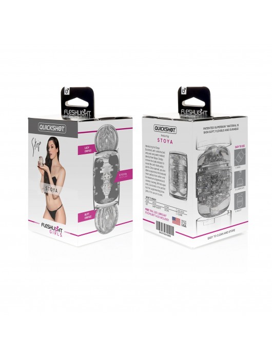 Мастурбатор Fleshlight Quickshot Stoya - вагина и анус - Fleshlight - в Вологде купить с доставкой