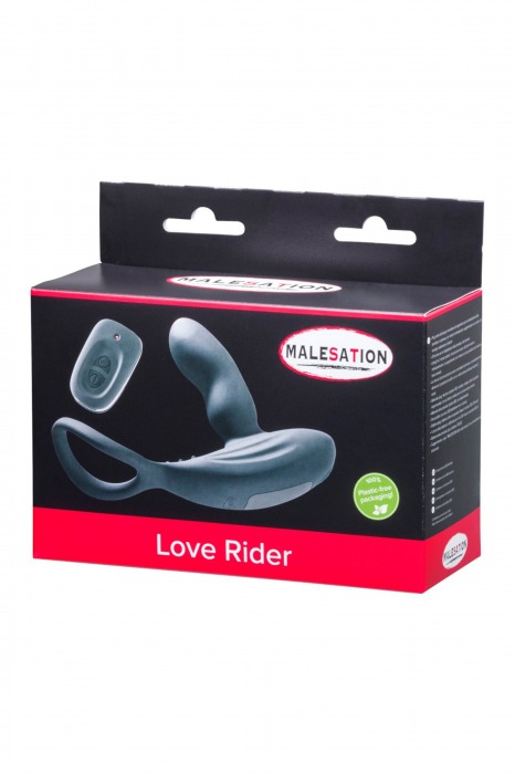 Стимулятор простаты с эрекционным кольцом Love Rider - MALESATION - в Вологде купить с доставкой
