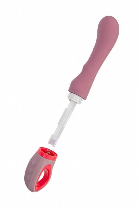 Розовый вибратор для G-стимуляции Rose - 19 см. - ToyFa