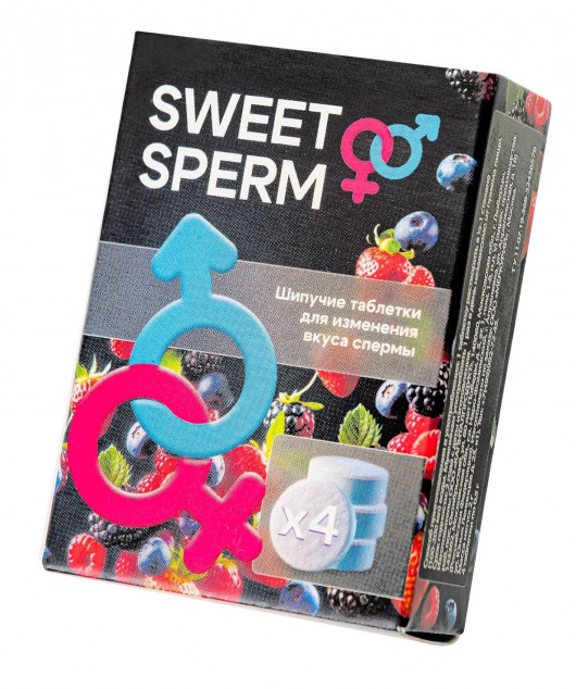 Шипучие таблетки для мужчин Sweet Sperm для изменения вкуса спермы (4 шт. по 0,5 гр.) - Капиталпродукт - купить с доставкой в Вологде