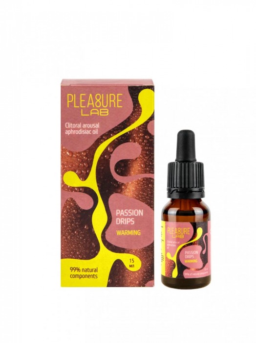 Капли с согревающим эффектом Passion Drips Warming - 15 мл. - Pleasure Lab - купить с доставкой в Вологде