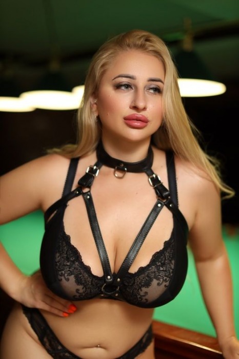 Черная кожаная сбруя с ошейником plus size из нежной кожи - БДСМ Арсенал - купить с доставкой в Вологде