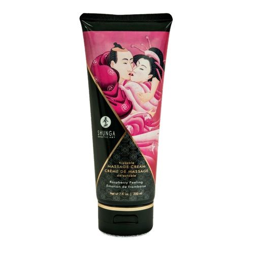 Массажный крем для тела с ароматом малины Raspberry feeling - 200 мл. - Shunga - купить с доставкой в Вологде